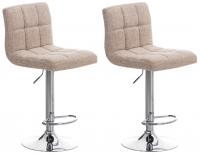 2er Set Barhocker Peru STOFF C creme 