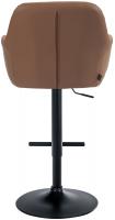 Barhocker Natoma Kunstleder schwarz hellbraun 