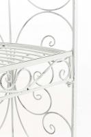 Halbpavillon Rosie mit Sitzbank antik weiß 