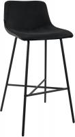 Barhocker Altona Samt schwarz 