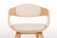 Besucherstuhl Kingston natura/creme 