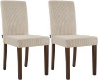 2er Set Esszimmerstuhl Ina Cord antik dunkel hellbraun 2er Set Esszimmerstuhl Ina Cord antik dunkel hellbraun