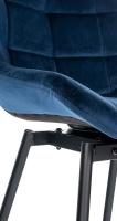 Barhocker Weston Schwenkbar Samt blau 