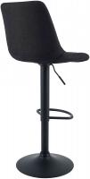 2er Set Barhocker Mapun Stoff schwarz 