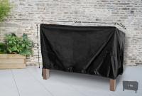 Abdeckhaube für 120cm Gartenbank schwarz 