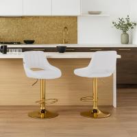 2er Set Barhocker Milet Kunstleder G weiß 