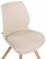 4er Set Stuhl Luna Kunstleder creme 