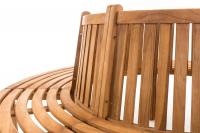 Baumbank Novum rund 200 cm teak 