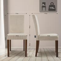 Esszimmerstuhl Ina Cord antik dunkel hellbraun 