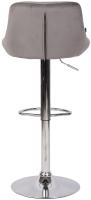 Barhocker Lazio Samt chrom grau 