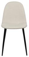 4er Set Esszimmerstühle Napier Stoff creme