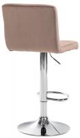 2er Set Barhocker Peru Samt chrom braun 