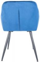 Besucherstuhl Cassis Samt blau 