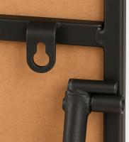 Spiegel Moline 140x40 cm schwarz-matt 