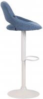 Barhocker Milet Stoff weiß blau 