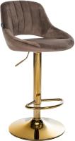 Barhocker Milet Samt gold braun 