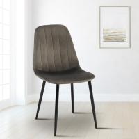 Esszimmerstuhl Baxter Samt anthrazit 