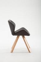 Besucherstuhl Tyler Kunstleder Natura Square braun