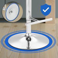 2er Set Barhocker Damar Samt chrom dunkelgrau 