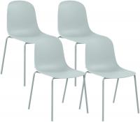 4er Set Stuhl Hardin türkis