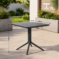 Tisch Lenval 80x80 cm dunkelgrau Tisch Lenval 80x80 cm dunkelgrau