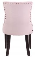 4er Set Esszimmerstühle Aberdeen Samt antik pink 