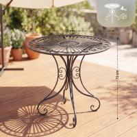 Gartenmöbel-Set Viro mit 2 Stühlen anthrazit Gartenmöbel-Set Viro mit 2 Stühlen anthrazit