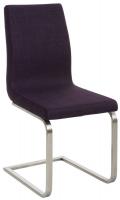 2er Set Esszimmerstühle Belfort Stoff lila 