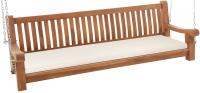 Schaukelbank Joyce mit Sitzkissen 200 cm + teak  creme 