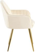 Esszimmerstuhl Cheryl Samt gold creme 