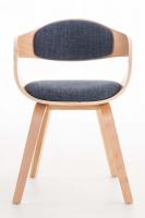 Besucherstuhl Kingston Stoff natura/blau 