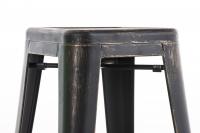 Barhocker Joshua antik schwarz-gold 