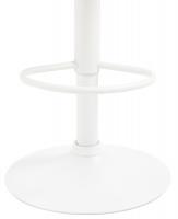 2er Set Barhocker Braga Samt weiß schwarz 