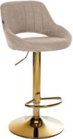 Barhocker Milet Stoff gold taupe 