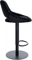 2er Set Barhocker HD Milet B Samt schwarz 