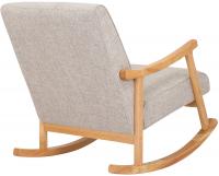 Schaukelstuhl Morelia Stoff natur creme Schaukelstuhl Morelia Stoff natur creme