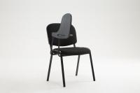 Stuhl Ken mit Klapptisch Stoff schwarz 