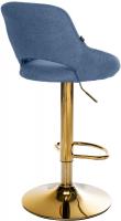 Barhocker Milet Stoff gold blau 
