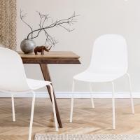 2er Set Stuhl Hardin weiß 