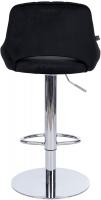 2er Set Barhocker HD Milet C Samt schwarz 