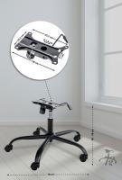 Gestell Bürostuhl 1 schwarz 