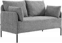 Ziden Couch 2 Sitzer Stoff hellgrau 