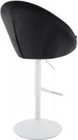 Barhocker London Samt weiß schwarz 