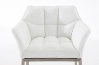 Barhocker Damaso E mit 4-Fuß Gestell weiß 