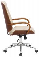 Bürostuhl Yankton walnuss/creme 