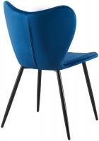 Esszimmerstuhl Maika Samt dunkelblau 