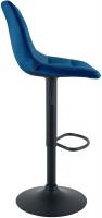 2er Set Barhocker Mapun Samt blau 