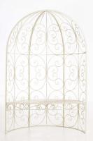 Halbpavillon Rosie mit Sitzbank antik-creme