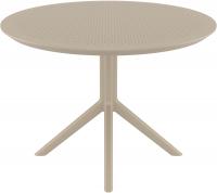 Tisch Sky rund 105 cm taupe 