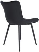 2er Set Stühle Largo Samt schwarz 